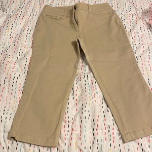 Khaki capris